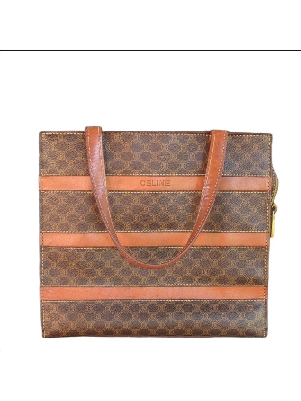 Vintage Celine Macadam Authentic Brown Classic Tote - Picture 1 of 14